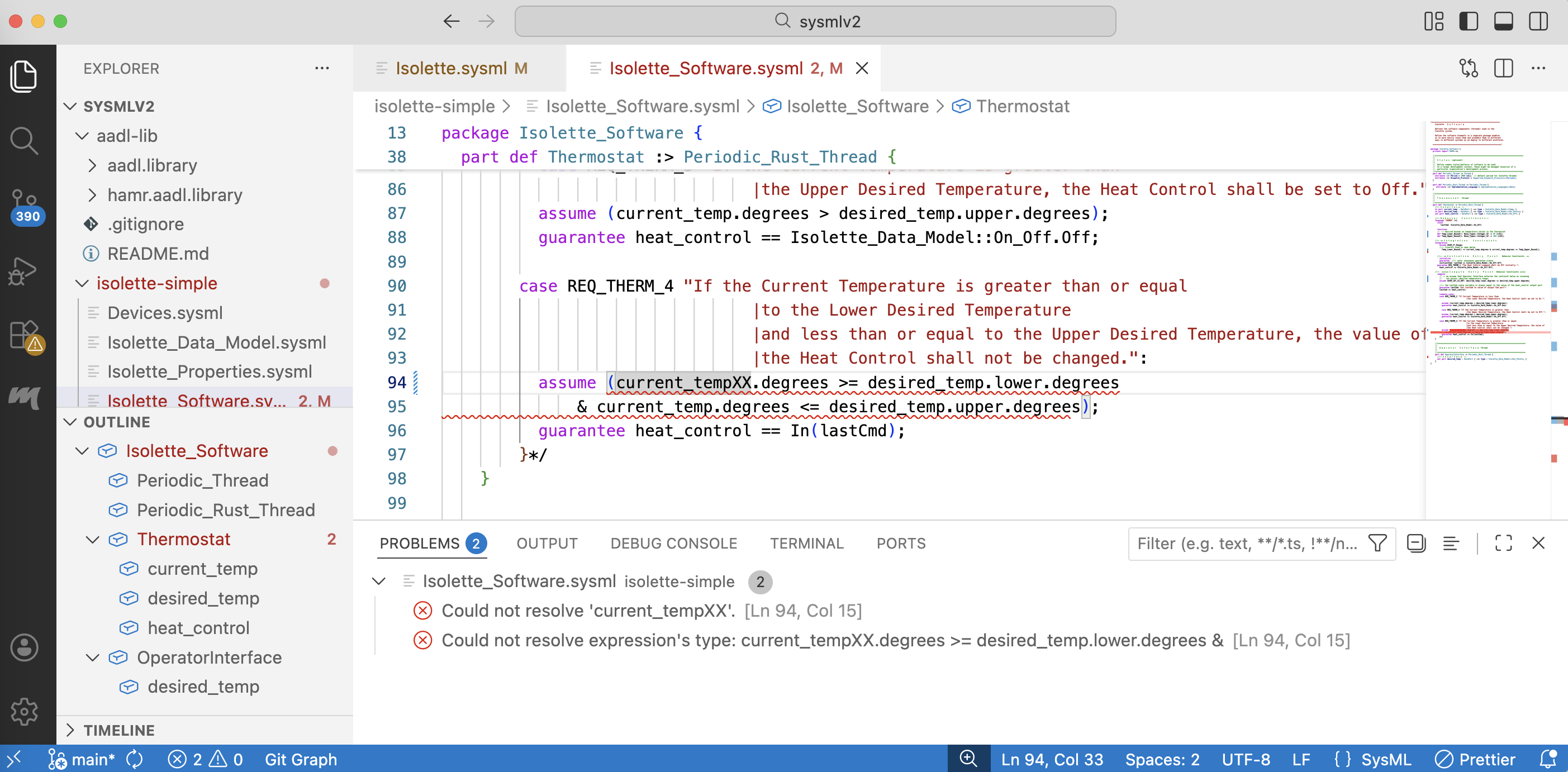 VSCode State Bar showing active tool